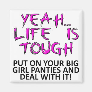 Imán Pon En Tu Gran Chica Panties Funny Fridge Magnet