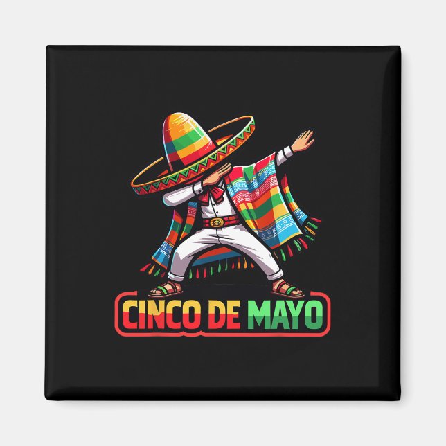 Imán Poncho Cinco De Mayo Fiesta 1 (Frente)