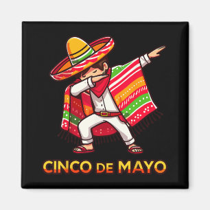 Imán Poncho Mexicano Dabbing Cinco De Mayo Fiesta 3