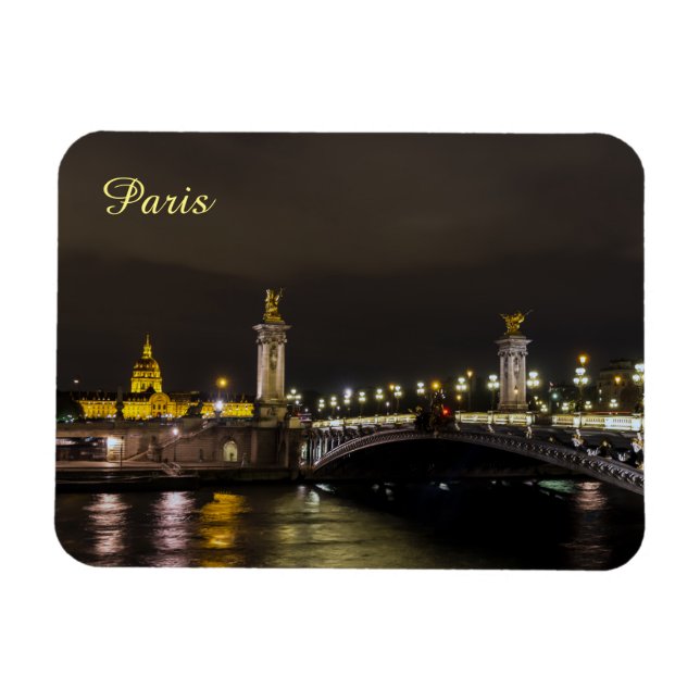 Imán Pont Alexandre III and Invalid at night (Horizontal)