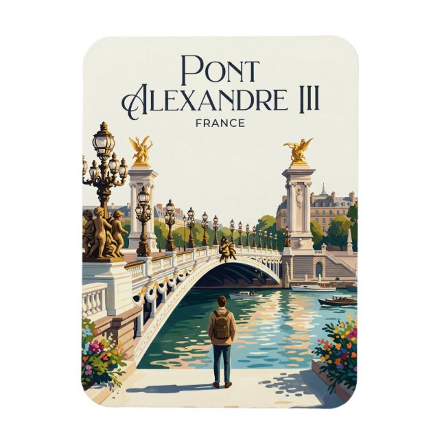 Imán Pont Alexandre III Francia (Vertical)