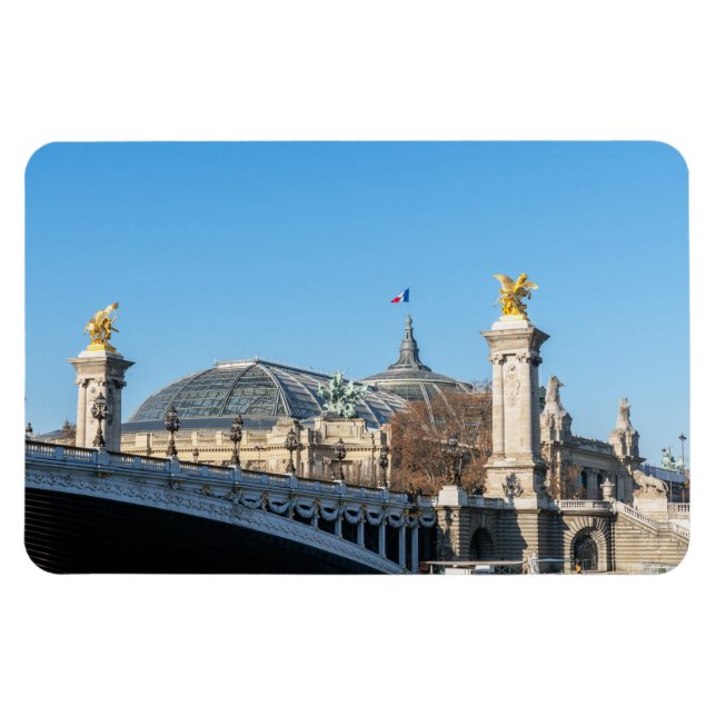 Imán Pont Alexandre III y Grand Palais en un día solead (Horizontal)