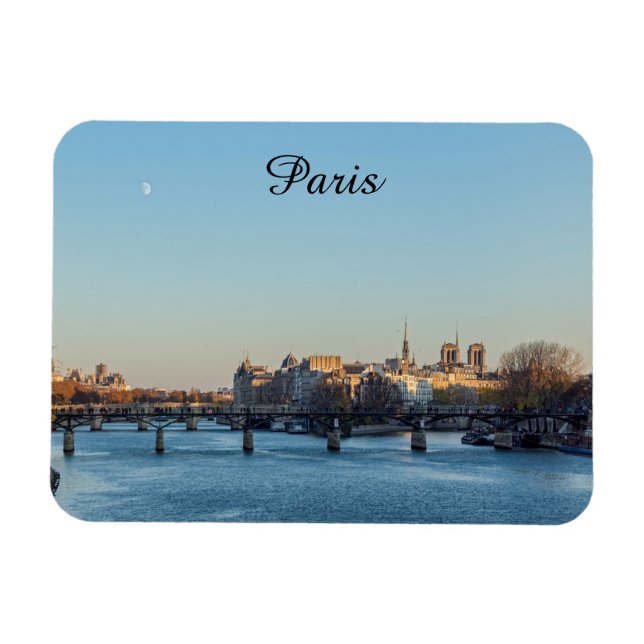 Imán Pont des Arts y ile de la Cite - París, Francia (Horizontal)