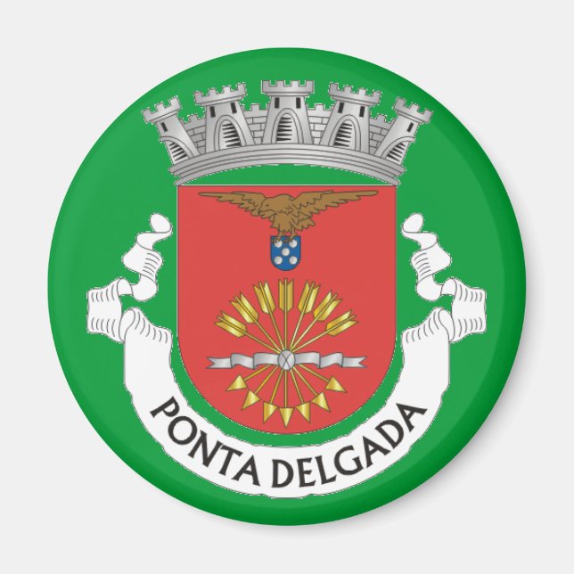 Imán Ponta Delgada* Azores Refrigerator Magnet (Frente)