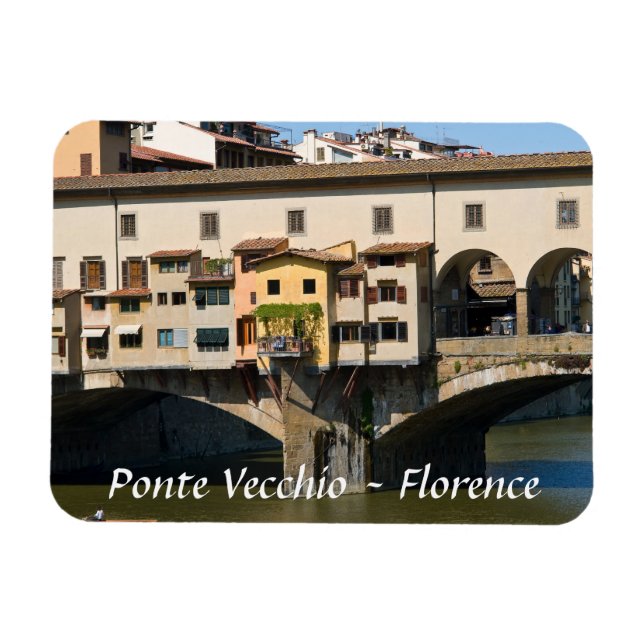 Imán Ponte Vecchio - Florencia, Toscana, Italia. (Horizontal)
