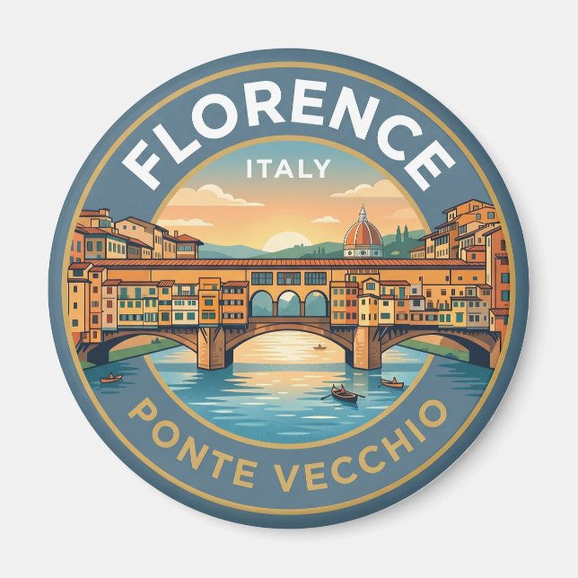 Imán Ponte Vecchio Italia (Frente)
