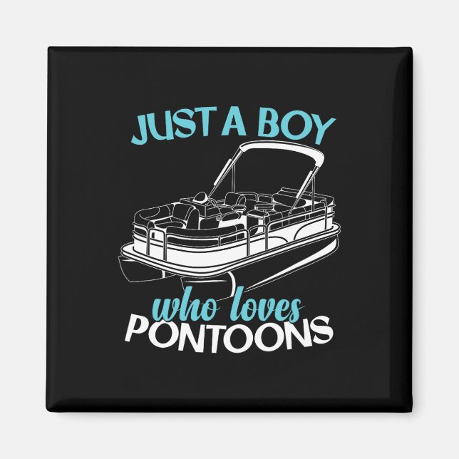 Imán Pontoon Pontooning Boating Kids (Frente)