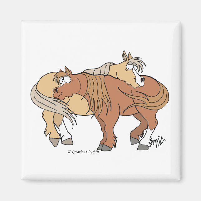 Imán Pony Pals - Blanco (Frente)