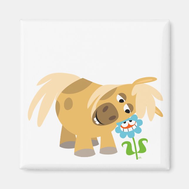 Imán Pony y Flower Magnet, Personalizado de ofertas (Frente)
