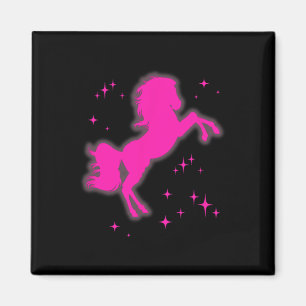 Imán Pony Y Heels Lover Clubs De Chicas Rosados Disco N