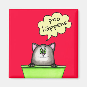 Imán Poo Happens Magnet