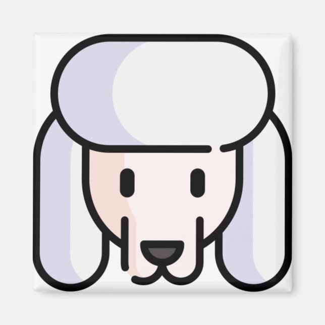 Imán Poodle (Frente)
