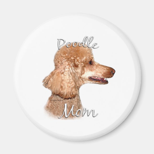 Imán Poodle (albaricoque) Mamá 2 (Frente)