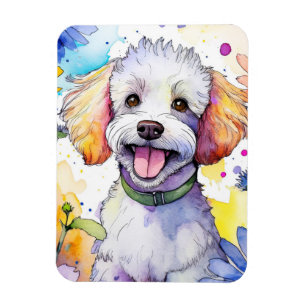 Imán Poodle Dog Photo Magnet