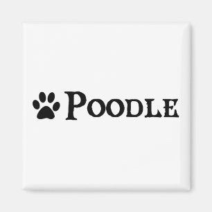 Imán Poodle (estilo pirata con huella dactilar)