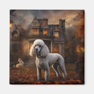Imán Poodle Halloween Scary