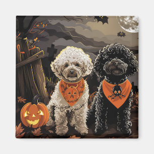 Imán Poodle Halloween Spooky