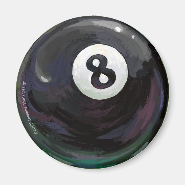 Imán Pool 8 Ball Art (Frente)