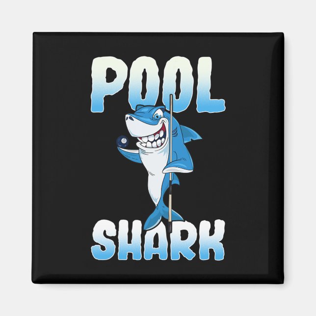 Imán Pool Shark Funny Pool Billiards Player (Frente)
