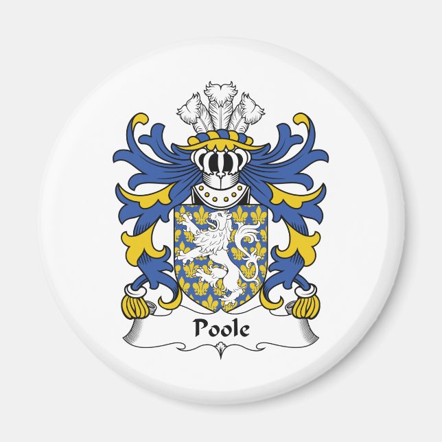 Imán Poole Family Crest (Frente)