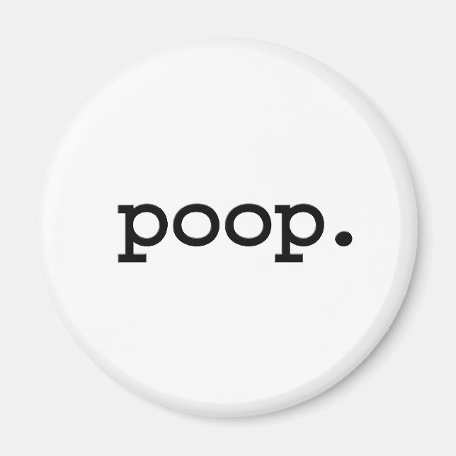 Imán poop. (Frente)