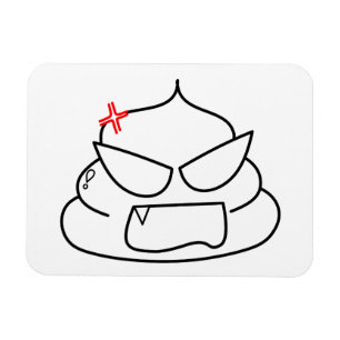 Imán Poop enojado - Brootsch the PooPoo