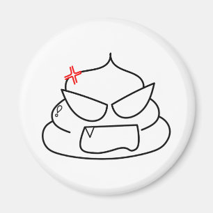 Imán Poop enojado - Brootsch the PooPoo