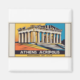 Imán Pop-Art Atenas Parthenon Magnet