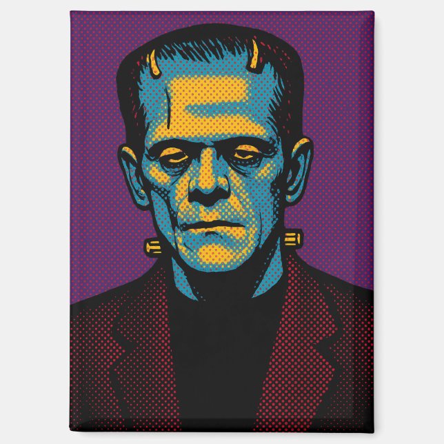 Imán Pop Art Frankenstein Magnet (Anverso)