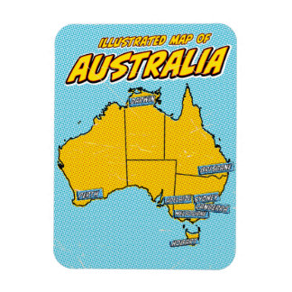 Imán Pop Art Ilustrado Australia