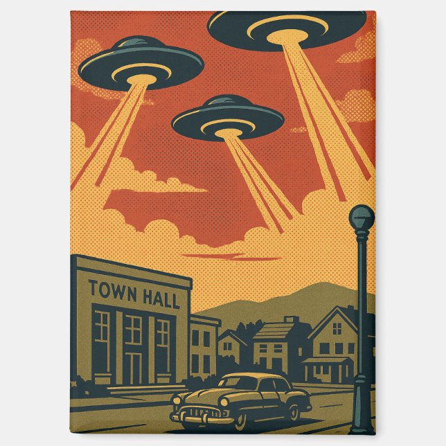 Imán Pop Art MCM Alien Invasion (Anverso)