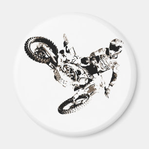Imán Pop Art Motocross Motoryle Sport