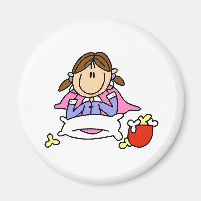 Imán Popcorn Y Pajamas Magnet (Frente)