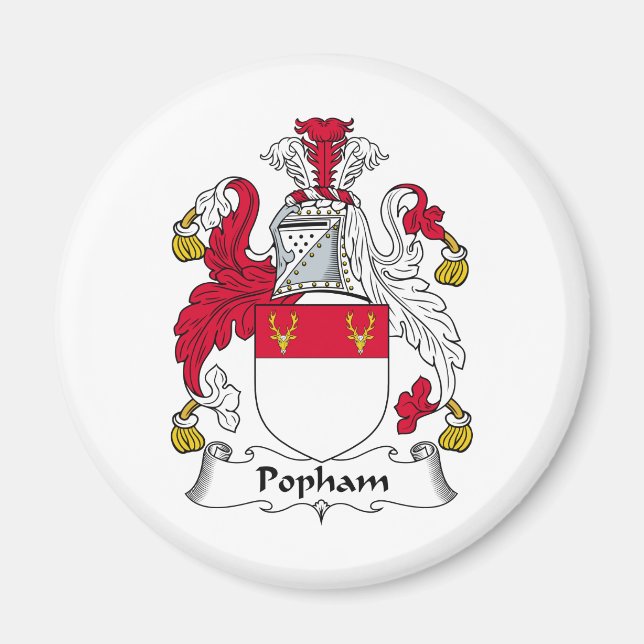 Imán Popham Family Crest (Frente)