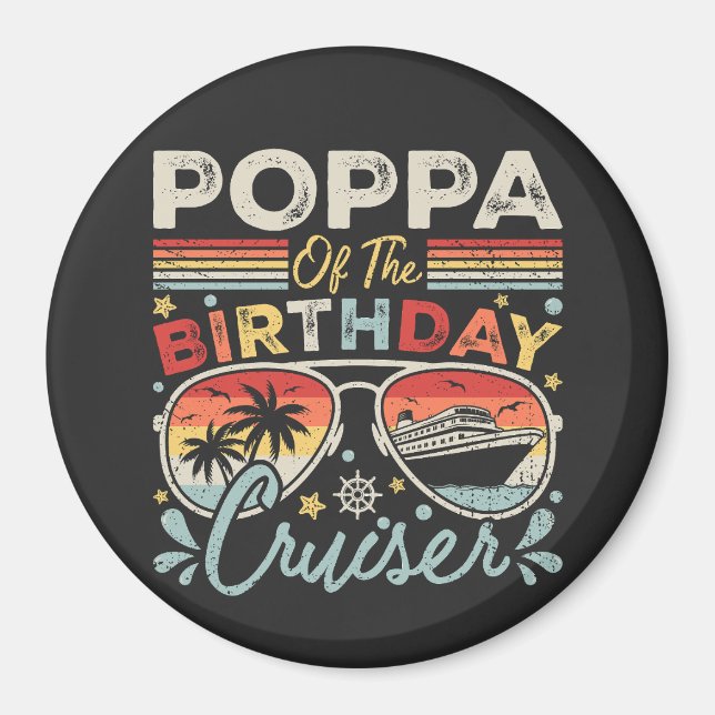 Imán Poppa del Círculo de Vacaciones en Cruiser de Cump (Frente)