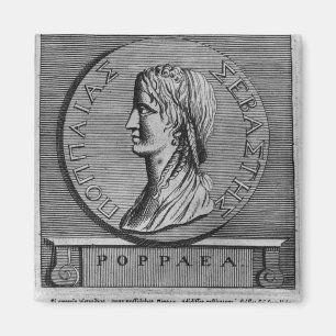 Imán Poppaea Sabina, grabando después de un romano