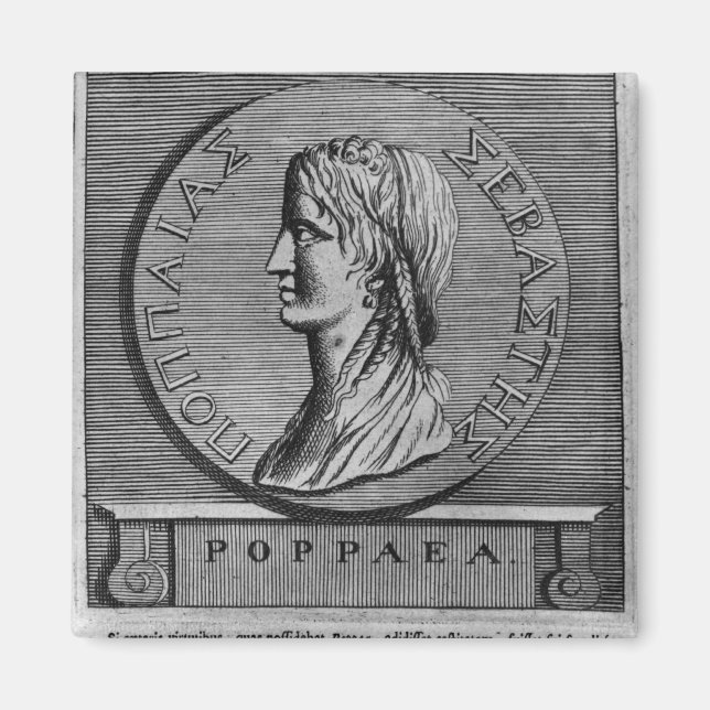 Imán Poppaea Sabina, grabando después de un romano (Frente)