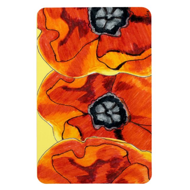 Imán Poppies Galore Magnet (Vertical)