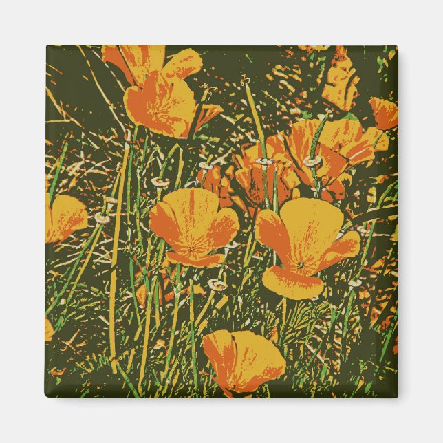 Imán Poppies posterizados (Frente)