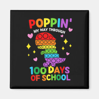 Imán Poppin Mi Camino A Través De 100 Días De Dinosauri