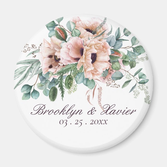 Imán Poppy Radiance Wedding Favor (Frente)