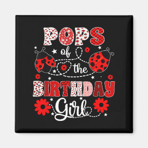 Imán Pops de la cumpleañera - mariquita familiar