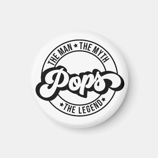 Imán pops man, the myth, the legend, dad, father, daddy (Frente)