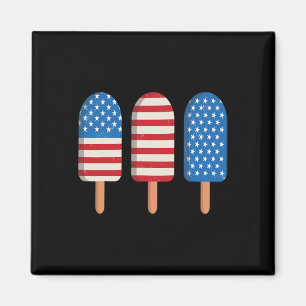 Imán Popsicle Bandera Americana Patriótica 4 De Julio N