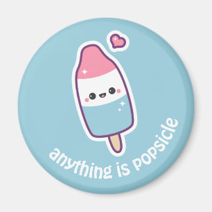 Imán Popsicle divertido lindo