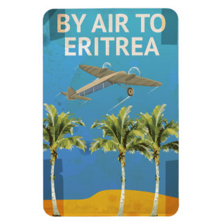 Imán Por Aire A Eritrea poster De Viajes Vintage