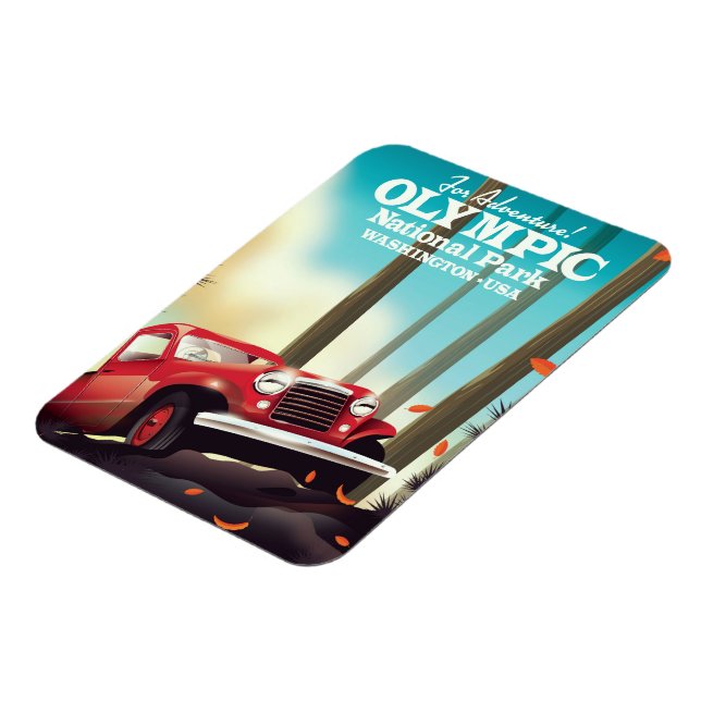 Imán ¡Por aventura! Parque nacional olímpico Washington (Lado Izquierdo)