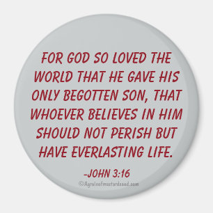Imán Por Dios tan amado el mundo Juan 3:16