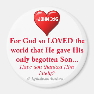 Imán Por Dios tan amado el mundo Juan 3:16