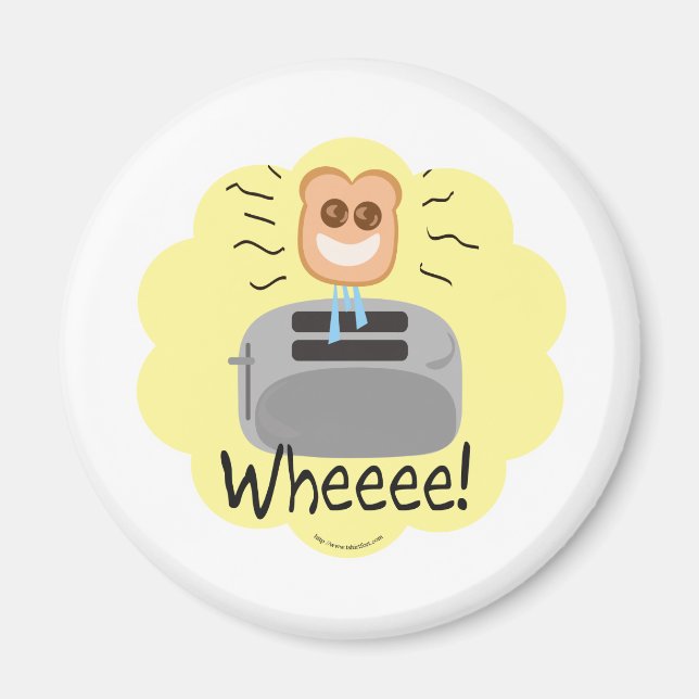 Imán ¡Por donde! ¡Tostada feliz! (Frente)